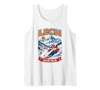 Lech Austria Ski Vintage Mountain Graphic Tank Top