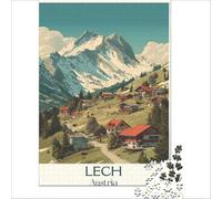 Lech Austria Vintage 1000 Piece Adult Puzzles | meaningful gift for mum to enjoy a peaceful relaxing afternoon with a cup of tea and some quiet time38x26cm