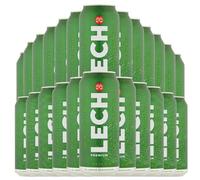 Lech Premium Imported Lager | 5% ABV | Polish Beer | 500ml cans | Pack of 24