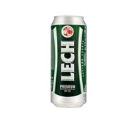 Lech Premium Lager | 4.8% ABV | Polish Beer | 500ml cans | Pack of 24