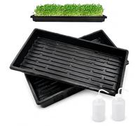 Lechansen Seed Trays Without Holes, 6 Pack Plant Watering Trays