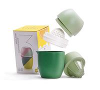 Lechin Lemon Squeezer with Unique Lemon Shape Design Citrus Juicer Manual Two Ways of Use for Different Fruitss (Green)