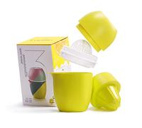 Lechin Lemon Squeezer, Manual juicer, Two Squeezing Options, Yellow