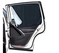 Lechin Universal Car Window Shade with Magnets - Side Sun Shade Curtain Blocks Heats and UV Rays - 2 Pack