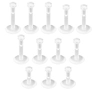 Lechisenop 12 Pcs 16G Clear Lip Bars Flexible Labret Studs Clear Piercing Retainers Plastic Flat Back Push In Retainers Medusa Tragus Helix Cartilage Earrings Piercing Jewellery 6mm 8mm 10mm 12mm