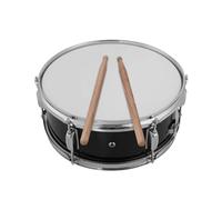 Lechnical 12inch Snare Drum Head with Drumsticks Shoulder Strap Drum Key for Student Band(Black)