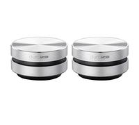 Lechnical Bone Conduction Speaker, 2 Pack Wirelessly BT Speaker Bone Conduction Speakers Mini Portable Loud Stereo Sound Built-in Mic Sound Box Silver