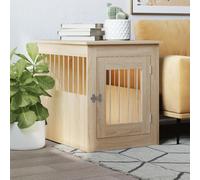 Lechnical Dog Crate Furniture Sonoma Oak 55x75x65 cm Engineered Wood,Basic Dog Crate,Dog Crate Furniture,Dog House-838318