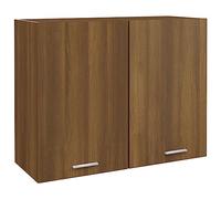 Lechnical Hanging Cabinet Brown Oak 80x31x60 cm Engineered Wood,Hanging Cabinet,Kitchen Wall Cabinets,Kitchen Furniture
