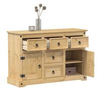 Lechnical Sideboard Corona 115x40x76 cm Solid Wood Pine,Sideboard,Sideboard Storage Cabinet,Sideboard for Kitchen/Living Room-4005680