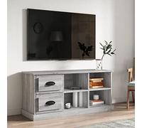 Lechnical TV Cabinet Grey Sonoma 102x35.5x47.5 cm Engineered Wood,TV Stand Unit,TV Cabinet,TV Stands & Multimedia Centres,Living Room Furniture-816182