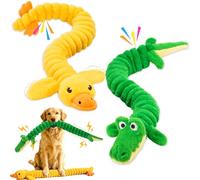LECHONG 2-Pack 102cm Extra-Long Squeaky Dog Toys for Large Dogs, Soft Chew Plush Stuffed Animal Dogs Toy, Interactive Tug-of-War Dog Toys for All Dogs to Keep Them Busy