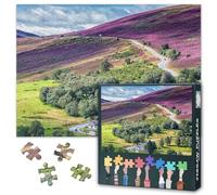 Lecht Ski Resort Scotland Puzzles for Adults 1000 Pieces Scottish Highlands Cairngorms National Park Jigsaw Puzzles Adult Puzzle for Adults Educational Fun Games or Toys for Elders Friends 20X27 INCH