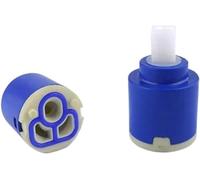 LECHUANBD Faucet Fittings Mix Tap Inner Cartridge Replacement, Spare Valves, Tap Cartridge, 25mm Ceramic Disc Cartridge Valve for Single Lever Monobloc Bathroom or Kitchen Mixer Taps