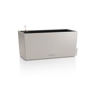Lechuza - Balconera Colour 40 Planter, Sand Brown, Balcony Box with Watering System, Water Level Indicator and Plant Insert, Matte Surface, 40 x 19 x 19 cm, 15477
