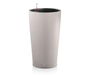 Lechuza Cilindro Color 23 Sand Brown Plastic Self-Watering Planter With Substrate And Water Level Indicator D23 H41 Cm