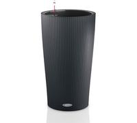 Lechuza Cilindro Color 23 Slate Floor Self-Watering Planter With Substrate And Water Level Indicator D23 H41 Cm, 5.5L