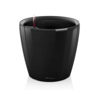 Lechuza Classico 28 Ls Black High-Gloss Plastic Self-Watering Planter With Substrate And Water Level Indicator D28 H26 Cm
