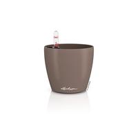 Lechuza Classico Color 12 Table Pot Nutmeg, Planter with Watering System, Water Level Indicator and Plant Insert, Matte Surface, Diameter 13 x 12 cm, 16693