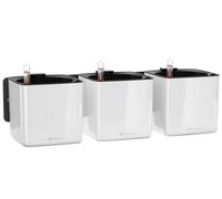 Lechuza Green Wall Home Kit Glossy White Hanging Self-Watering Planter With Water Level Indicator H14 L48 W15 Cm