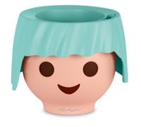 Lechuza Ojo Aquamarine Plastic Self-Watering Planter With Substrate And Water Level Indicator D21 H16 Cm