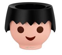 Lechuza Ojo Raven Black Plastic Self-Watering Planter With Substrate And Water Level Indicator D21 H16 Cm