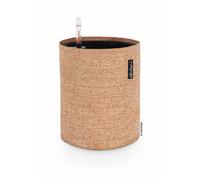 Lechuza Trendcover 23 Cork Light Natural Plastic Self-Watering Planter With Substrate And Water Level Indicator D23 H26.5 Cm