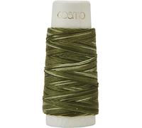 Lecien Cosmo Hidamari Sashiko Variegated Thread 30 Meters Forest Moss