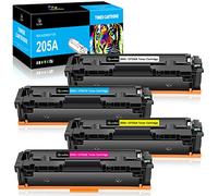 LeciRoba 205A for HP 205A Toner for HP CF530A CF531A CF532A CF533A ,for HP Color Laserjet Pro MFP M180 M180n M180nw M180fw M181 M181n M181fw HP Color Laserjet pro M154A M154A NW NW NW printer -Pack)