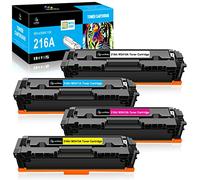 LeciRoba 216A for HP 216A W2410A W2411A W2412A W2413A Toner cartridges ,for HP Color LaserJet Pro MFP M183fw M182nw M182n Color LaserJet Pro M155a M155nw Printers (with chip,4-Pack)
