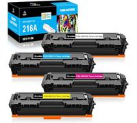 LeciRoba 216A (with Chip) for HP 216A W2410A W2411A W2412A W2413A Toner Cartridges for HP Color Laserjet Pro MFP M183fw M182nw M182n M155a M155nw Printer (Pack of 4)