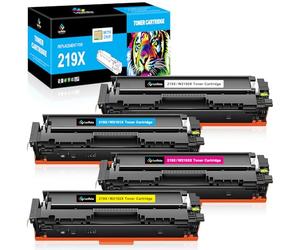 LeciRoba 219X for HP W2190X 219A W2190A toner for HP Color LaserJet Pro MFP 3302FDW 3302SDW 3302FDN 3302FDNG 3302FDWG 3302SDWG Color LaserJet Pro 3202DN 3202DW Printer (with chip,4-Pack)