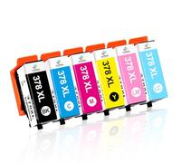 LeciRoba 378XL Ink Cartridge for Epson 378 378xl ink cartridges for Epson Expression Photo XP-8000 XP-8005 XP-8500 XP-8505 XP-8600 XP-8605 XP-8606 XP-8700 XP-8705 XP-15000 Printers (6-PACK)