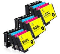 LeciRoba 502XL for epson 502 ink cartridges multipack and 502xl ink cartridges for Epson XP-5100 XP-5105 XP-5150 XP-5155 WF-2860 WF-2865 WF-2880 WF-2885 (12-PACK)