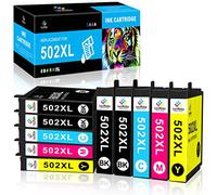 LeciRoba 502XL Ink Cartridge for epson 502xl ink cartridges 502 ink cartridges multipack,for Epson XP-5100 XP-5105 XP-5150 XP-5155 WF-2860 WF-2865 WF-2880 WF-2885 (10-PACK)