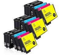 LeciRoba 502XL Ink Cartridges for epson 502 ink cartridges multipack and 502xl ink cartridges for Epson XP-5100 XP-5105 XP-5150 XP-5155 Epson WF-2860 WF-2865 WF-2880 WF-2885 (15-PACK)