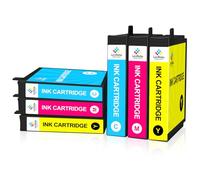 LeciRoba Ink Cartridge Replacement for Epson 603XL ink Use with Epson XP-2100 XP-2150 XP-3100 XP-3150 XP-4100 XP-4150 XP-4155 Workforce WF-2810 WF-2820 WF-2840 WF-2870 Printers (6 Color)