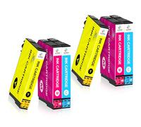 LeciRoba Ink Compatible for Epson 405 405XL ink Use with epson Workforce Pro WF-3820DWF WF-3825DWF WF-4820DWF WF-4825DWF WF-4830DTWF WF-7310DTW WF-7830DTWF WF-7835DTWF WF-7840DTWF (6-Color)
