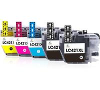 LeciRoba LC421 LC421XL for Brother LC-421BK LC-421C LC-421M LC-421Y and brother