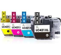 LeciRoba LC421 LC421XL for Brother LC-421BK LC-421C LC-421M LC-421Y and brother