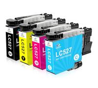 LeciRoba LC527 LC-527 Ink for Brother LC-527BK LC-527C LC-527M LC-527Y Ink Cartridges for Brother MFC-J4550DW MFC-J4350DW Printer (Pack of 4)