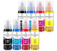 LeciRoba Suitable for EPSON 104/103/102/101 Multipack Use with ET-2710 ET-2711 ET-2712 ET-2714 ET-2715 ET-2720 ET-2721 ET-2726 ET-2810 ET-2815 ET-2822 0 ET-2821 ET-2825 ET-2826 ET-4700 (8 Pack)