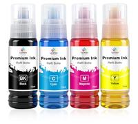 LeciRoba Suitable replace Epson 104/103/102/101 Multipack Use with ET-2710 ET-2711 ET-2712 ET-2714 ET-2715 ET-2720 ET-2721 ET-2726 ET-2810 ET-2815 ET-2822 0 ET-2821 ET-2825 ET-2826 ET-4700 (4PK)