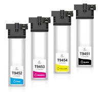 LeciRoba T9451-T9454 for EPSON T9451 T9452 T9453 T9454 toner for Epson WorkForce Pro WF-C5210DW WF-C5210 WF-C5290DW WF-C5290 WF-C5710DWF WF-C5710 WF-C5790DWF WF-C5790 Printer (4-Pack)