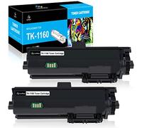 LeciRoba TK-1160 Toner Cartridges Replacement for TK-1160 TK1160 Toner ,for Kyocera ECOSYS P2040DN P2040DW P2050DN P2040 DN P2040 DW 2040DN 2040DW printers ( 2-Black)