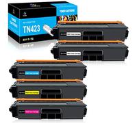 LeciRoba TN-423 for Brother TN423 TN421 toner and for brother TN-423BK TN-423C TN-423M TN-423Y TN-421 Toner , Use with Brother HL-L8260CDW L8360CDW DCP-L8410CDN L8410CDW MFC-L8690CDW L8900CDW (5-Pack)
