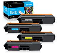 LeciRoba TN-423 for Brother TN423 TN421 toner and for brother TN-423BK TN-423C TN-423M TN-423Y TN-421 Toner , Use with Brother HL-L8260CDW L8360CDW DCP-L8410CDN L8410CDW MFC-L8690CDW L8900CDW (4-Pack)