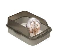 Lecksf Open Upper Odor Control CAT PAN | Easy Clean Toilet, Short Level Cat Toilet for Home Use,
