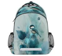 Lecluit Bird Rucksack for Boy Girl 3-13 Years, Kid Schoolbag with Reflective Strip, Children Backpack with Chest Strap,808