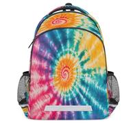 Lecluit Multicolored Rucksack for Boy Girl 3-13 Years, Kid Schoolbag with Reflective Strip, Children Backpack with Chest Strap,517